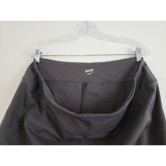 (Ju) Duluth Trading Co Women's Bootcut Leggings Size XL Activewear Taupe Flare - Picture 6 of 8